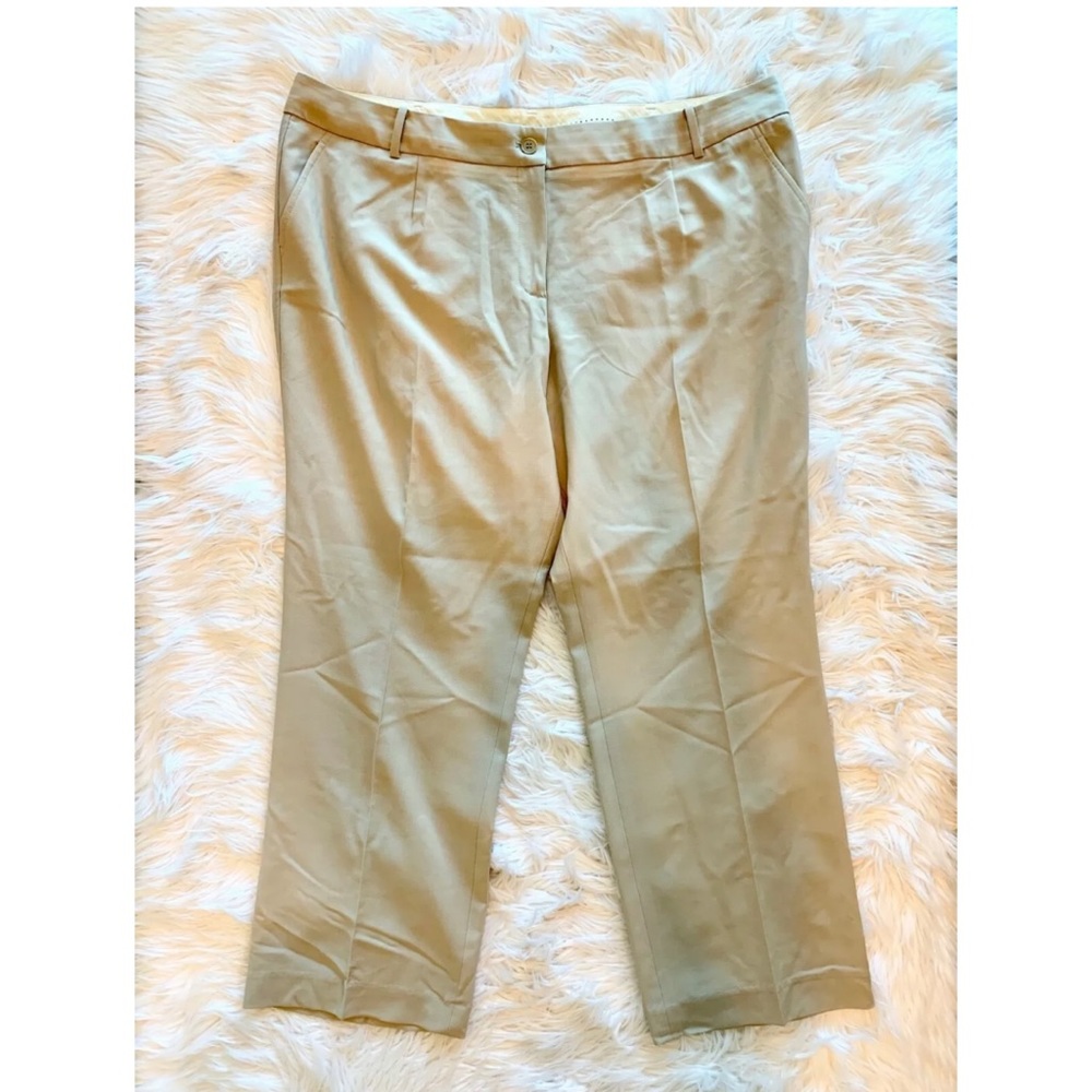 NWT TALBOTS Petite Heritage Fit Tan Dress Pants